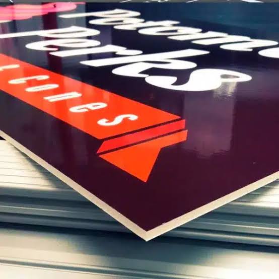 Sticker on 3mm Sintra